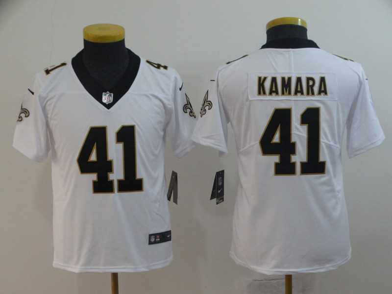 Youth Nike Saints 41 Alvin Kamara White Vapor Untouchable Limited Jersey,We sell and wholesale Youth Nike Saints 41 Alvin Kamara White Vapor Untouchable Limited Jersey on line form chian!